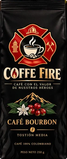 Bolsa de Café Bourbon Coffe Fire, 250 g