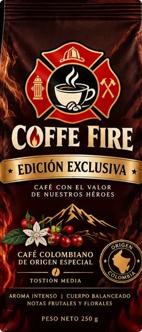Bolsa de Café Colombiano de Origen Especial, Edición Exclusiva Coffe Fire