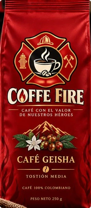 Bolsa de Café Geisha Coffe Fire, 250 g